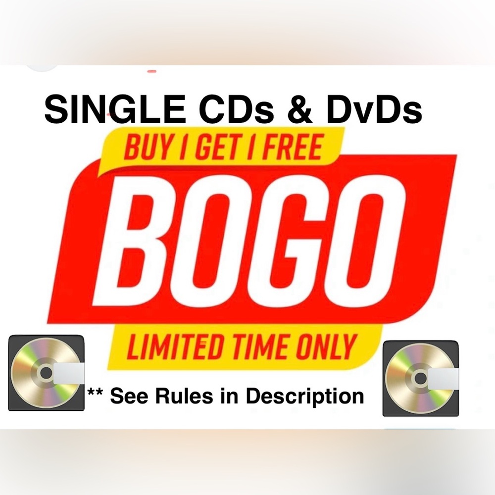 ⭐️BOGO FREE - single CDs & DVDs sale⭐️